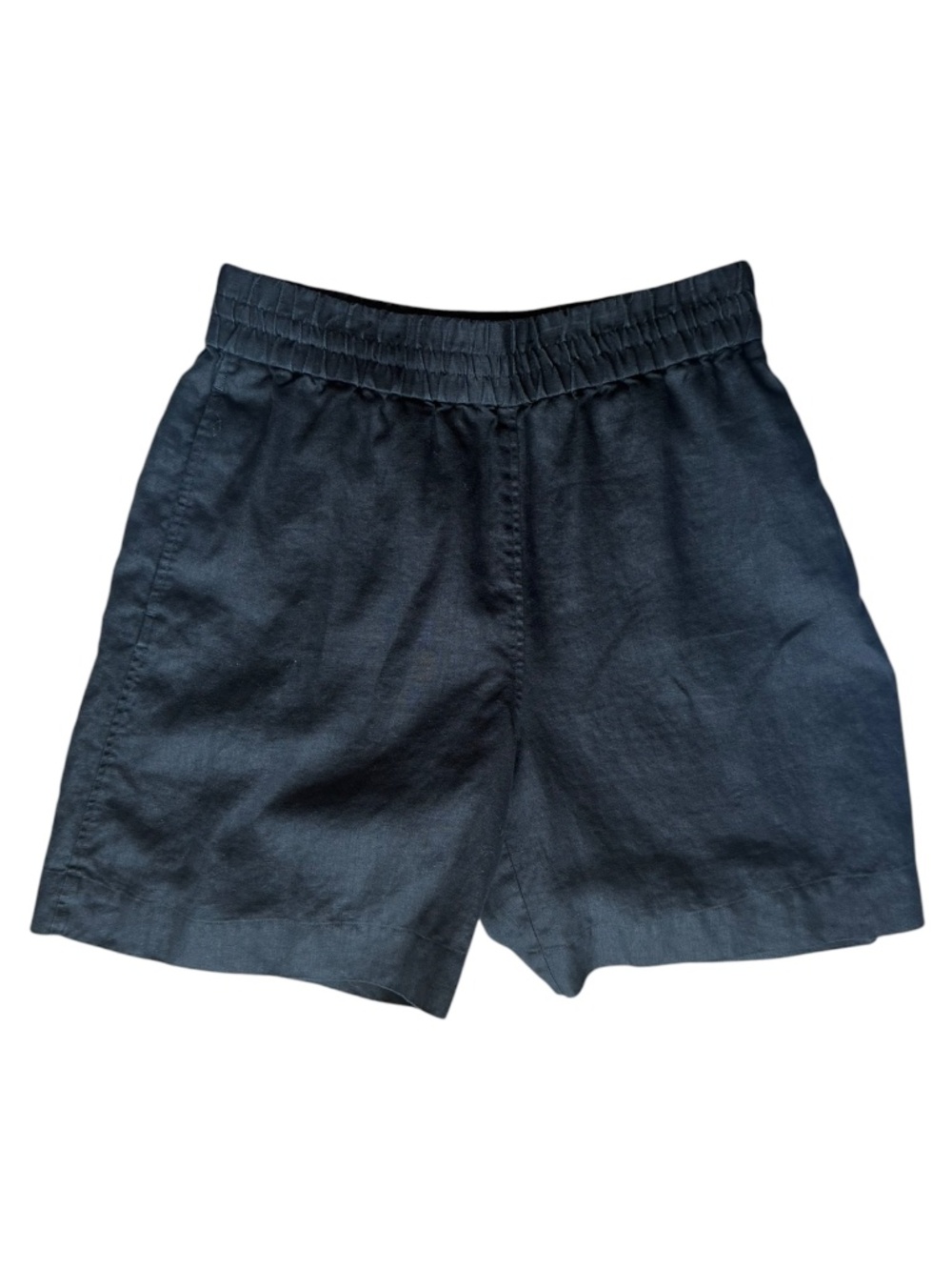 COS  100% Linen Black Shorts Sz L - Picture 2 of 6